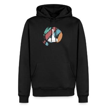 Stockschießen Zubehör | Eisstockschießen Geschenk - Männer Premium Bio Hoodie - Schwarz - Vorne - Nico (187cm)