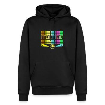 Flipper - Sweat à capuche Premium bio Homme - noir - Devant - Nico (187cm)