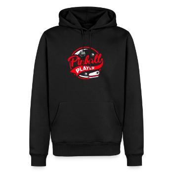 Flipper - Männer Premium Bio Hoodie - Schwarz - Vorne - Nico (187cm)