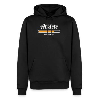 Athlete Loading - Männer Premium Bio Hoodie - Schwarz - Vorne - Nico (187cm)