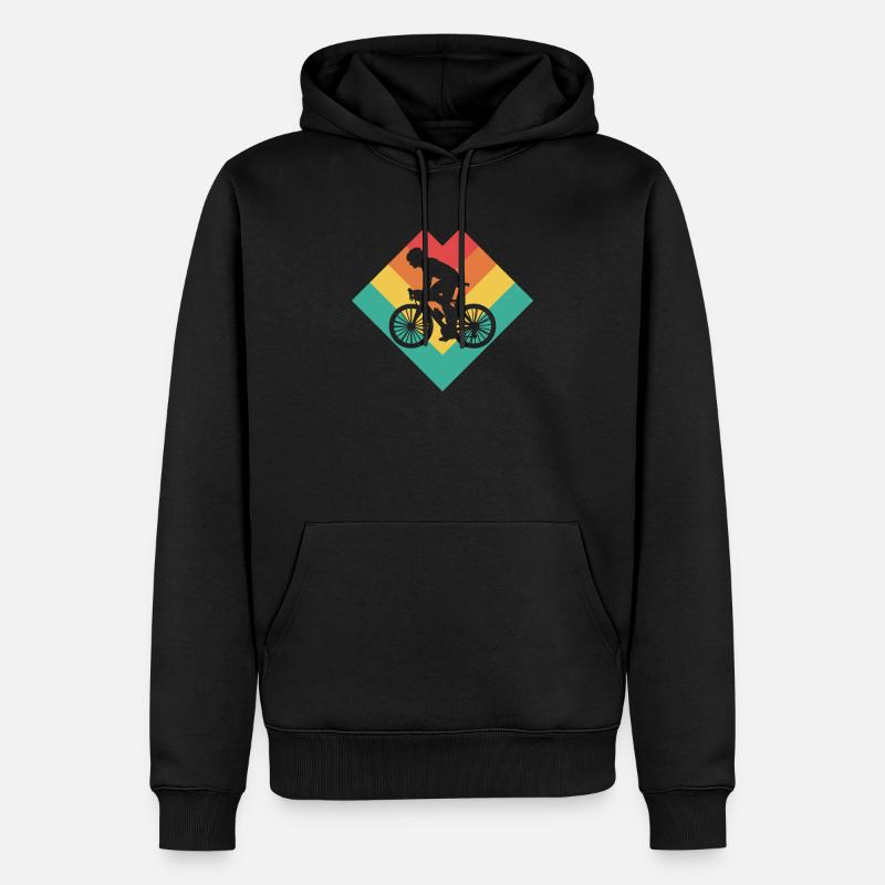 Fahrrad - Männer Premium Bio Hoodie - Schwarz