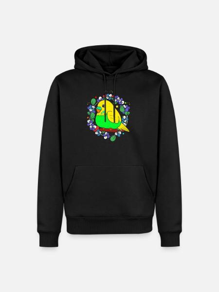 Budgie - Men’s Premium Organic Hoodie - black