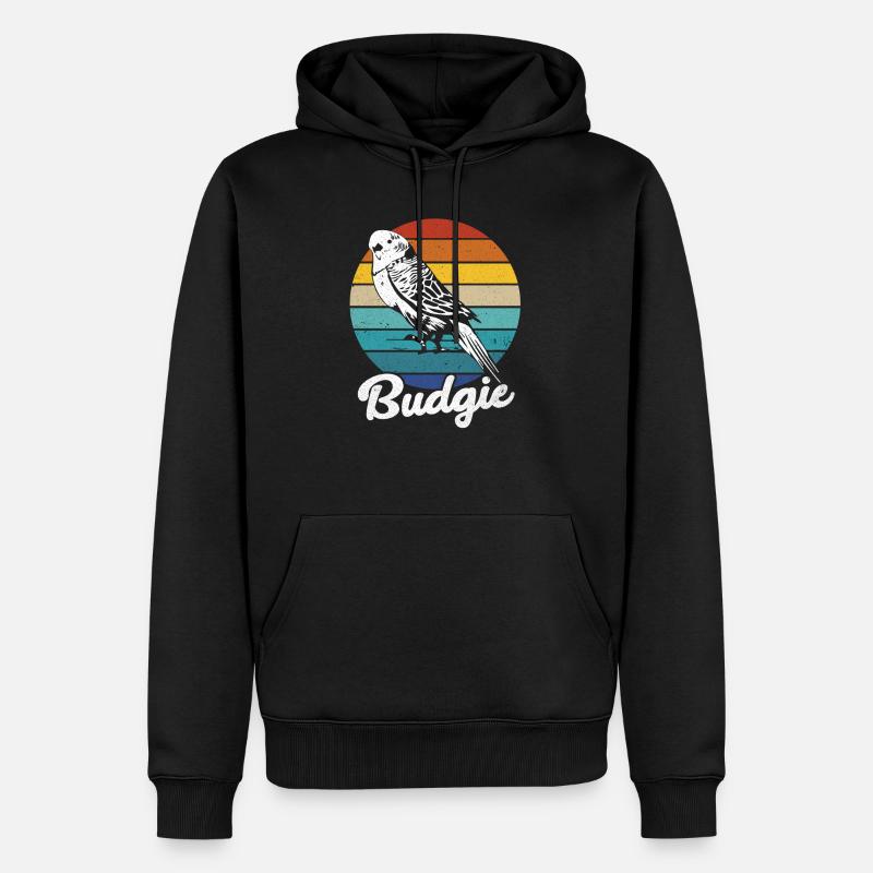 Wellensittich - Männer Premium Bio Hoodie - Schwarz
