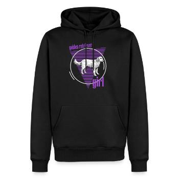 Goldenretrievers, Golden Retrievers, Golden Retrie - Sweat à capuche Premium bio Homme - noir - Devant - Nico (187cm)
