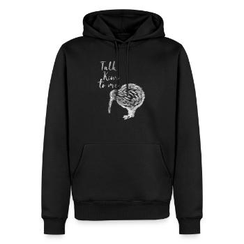 Kiwi de Nouvelle Zélande - Sweat à capuche Premium bio Homme - noir - Devant - Nico (187cm)