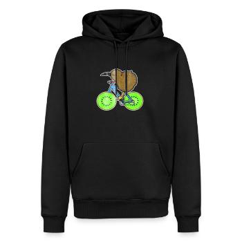 Neuseeland Kiwi - Männer Premium Bio Hoodie - Schwarz - Vorne - Nico (187cm)