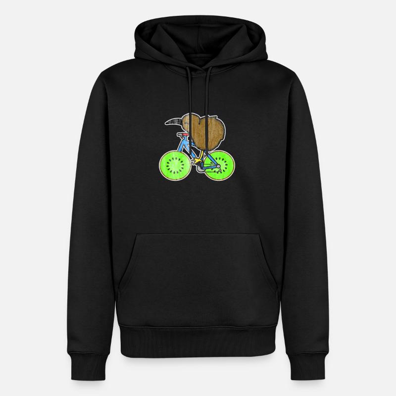 Neuseeland Kiwi - Männer Premium Bio Hoodie - Schwarz