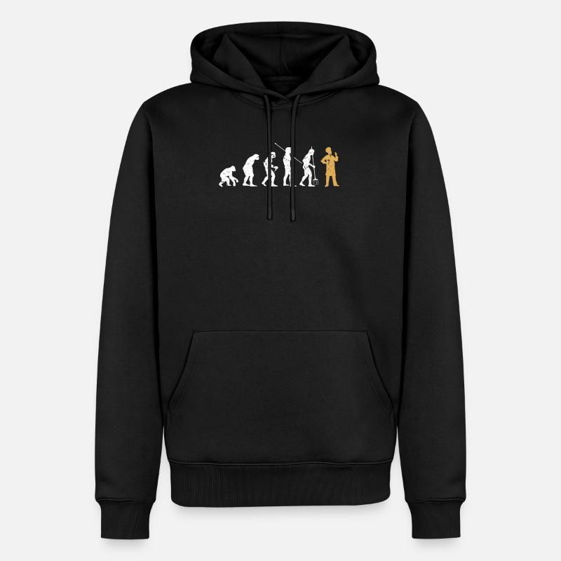 Cuisinier évolution - Sweat à capuche Premium bio Homme - noir