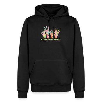 occupational Therapy - Men’s Premium Organic Hoodie - black - Front - Nico (187cm)