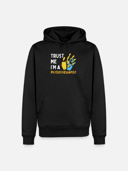 Physiotherapy Trust - Men’s Premium Organic Hoodie - black