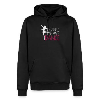 Danseur Danseur Danse Danse Danseuse - Sweat à capuche Premium bio Homme - noir - Devant - Nico (187cm)