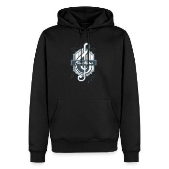 Music Clef Music Teacher Band Treble Maker - Sweat à capuche Premium bio Homme - noir - Devant - Nico (187cm)