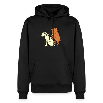 Dalmatiner Hund Trainer Hundefreund Hundeliebhaber - Männer Premium Bio Hoodie - Schwarz - Vorne - Nico (187cm)