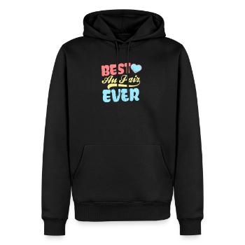 Cadeau Au Pair Meilleur Au Pair Jamais - Sweat à capuche Premium bio Homme - noir - Devant - Nico (187cm)