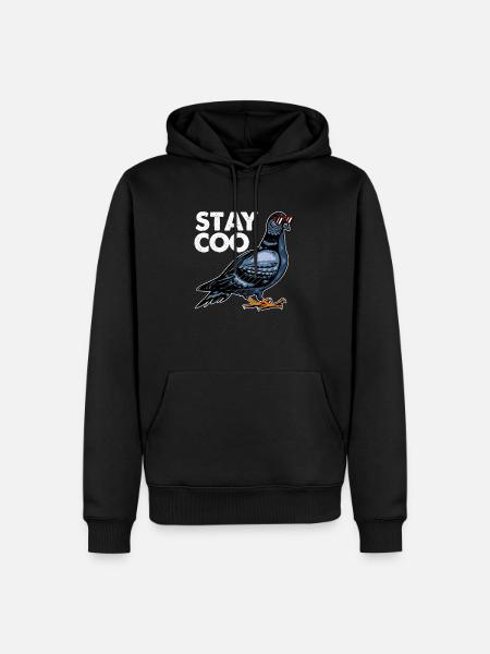 Dove - Men’s Premium Organic Hoodie - black