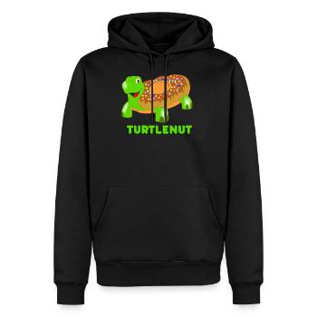 Turtlenut Donut Schildkröte Süß Zucker Glasur - Männer Premium Bio Hoodie - Schwarz - Vorne - Nico (187cm)