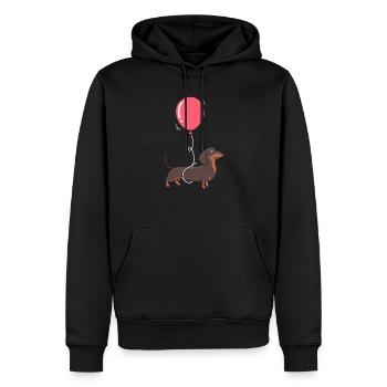 Dackel Tierliebhaber - Männer Premium Bio Hoodie - Schwarz - Vorne - Nico (187cm)