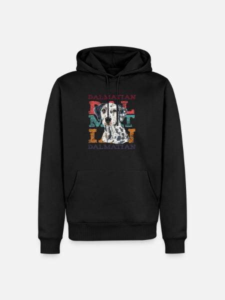 dalmatien - Sweat à capuche Premium bio Homme - noir
