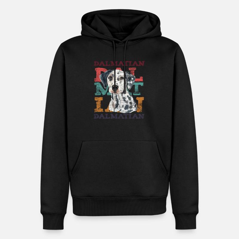 Dalmatiner - Männer Premium Bio Hoodie - Schwarz