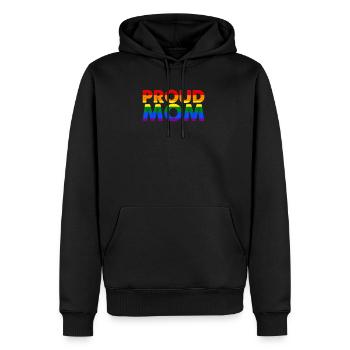 Chemise de fierté gaie parent fière de mère LGBT - Sweat à capuche Premium bio Homme - noir - Devant - Nico (187cm)