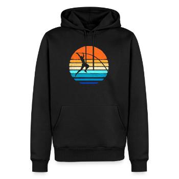 Stabhochsprung - Männer Premium Bio Hoodie - Schwarz - Vorne - Nico (187cm)