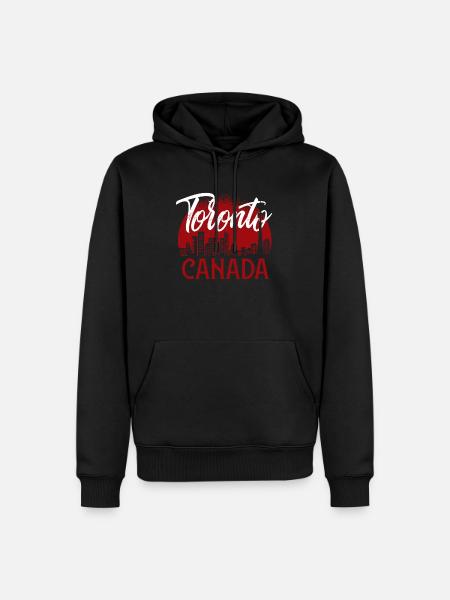 Canada Toronto - Men’s Premium Organic Hoodie - black
