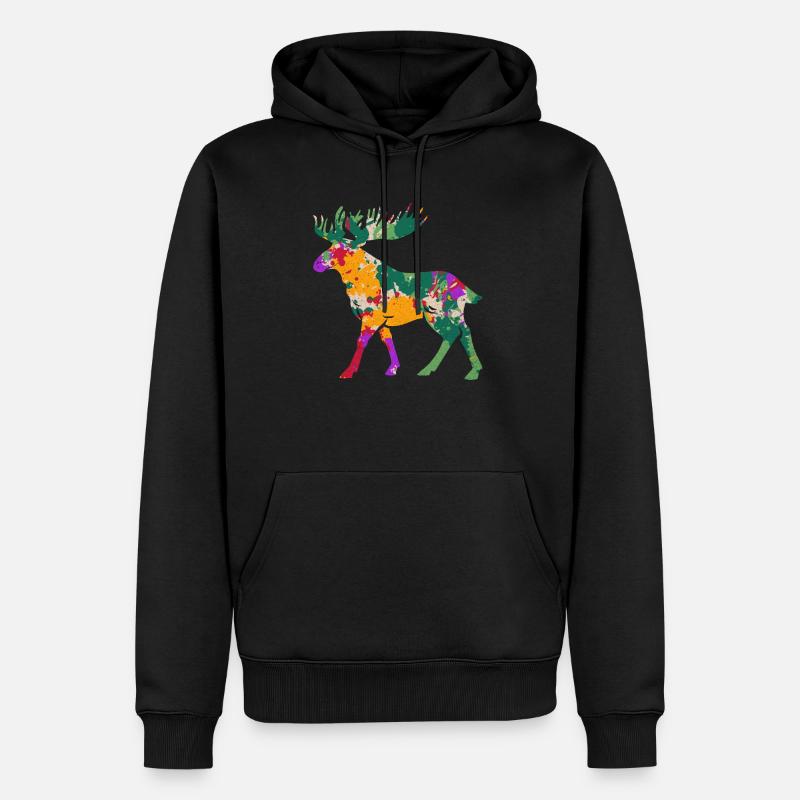 L’orignal - Sweat à capuche Premium bio Homme - noir