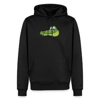 Alligator - Männer Premium Bio Hoodie - Schwarz - Vorne - Nico (187cm)