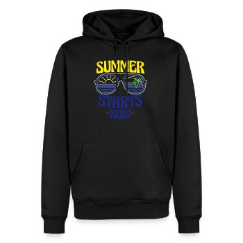 Sommer Sommerurlaub - Männer Premium Bio Hoodie - Schwarz - Vorne - Nico (187cm)