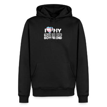 Transgender-Liebe mein Transgender-Freund-Geschenk - Männer Premium Bio Hoodie - Schwarz - Vorne - Nico (187cm)