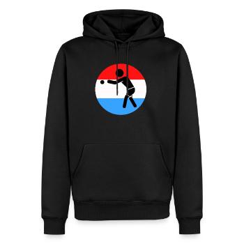 Pétanque - Männer Premium Bio Hoodie - Schwarz - Vorne - Nico (187cm)
