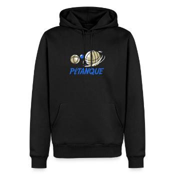 Pétanque - Männer Premium Bio Hoodie - Schwarz - Vorne - Nico (187cm)