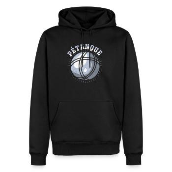 Pétanque - Männer Premium Bio Hoodie - Schwarz - Vorne - Nico (187cm)