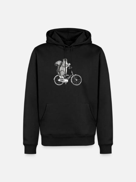 Squirrel bike - Men’s Premium Organic Hoodie - black