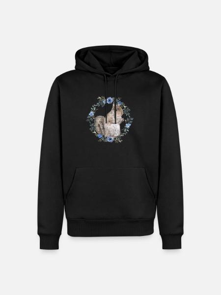 écureuil - Sweat à capuche Premium bio Homme - noir