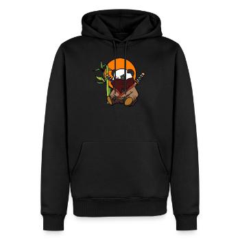 Panda Panda Ninja Kung Fu Samurai Animal Gift - Men’s Premium Organic Hoodie - black - Front - Nico (187cm)