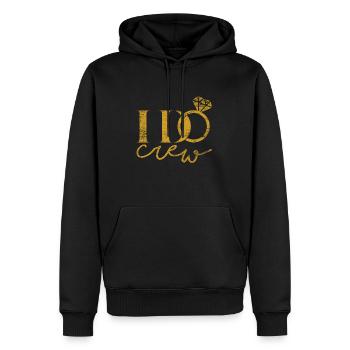 Hochzeit Heiratsantrag - Männer Premium Bio Hoodie - Schwarz - Vorne - Nico (187cm)