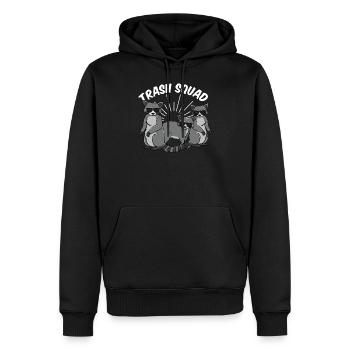 Waschbär Waschbären Trash Squad Lustig Geschenk - Männer Premium Bio Hoodie - Schwarz - Vorne - Nico (187cm)