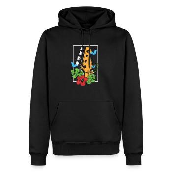 Bassgitarre - Männer Premium Bio Hoodie - Schwarz - Vorne - Nico (187cm)