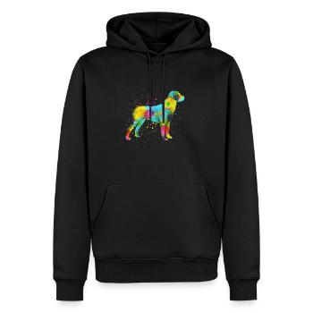 Rottweiler - Männer Premium Bio Hoodie - Schwarz - Vorne - Nico (187cm)