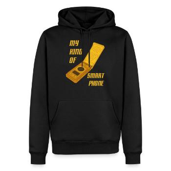 Star Trek Discovery Communicator Smartphone - Männer Premium Bio Hoodie - Schwarz - Vorne - Nico (187cm)