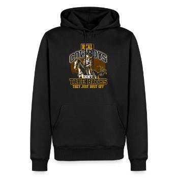 Cowboy Wüste - Männer Premium Bio Hoodie - Schwarz - Vorne - Nico (187cm)