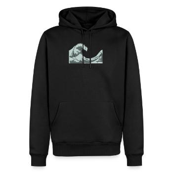 Math mathématicien professeur de mathématiques Fibonacci - Sweat à capuche Premium bio Homme - noir - Devant - Nico (187cm)