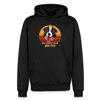 Best Border Collie Mom Ever Lustig Shepard Hundebe - Männer Premium Bio Hoodie - Schwarz - Vorne - Nico (187cm)