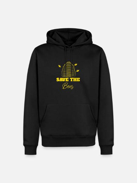 Bee Environmental Protection - Men’s Premium Organic Hoodie - black
