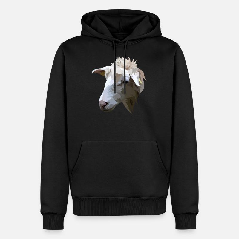 Live and let live MINISchaf - Männer Premium Bio Hoodie - Schwarz