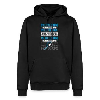 Programmierer Coder Informatiker Nerd Geek - Männer Premium Bio Hoodie - Schwarz - Vorne - Nico (187cm)