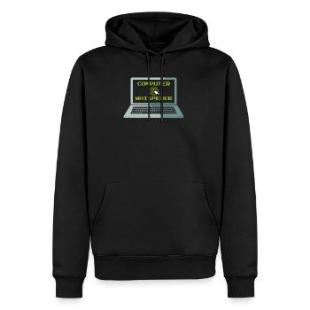 Programmierer Informatiker Computer Whisperer - Männer Premium Bio Hoodie - Schwarz - Vorne - Nico (187cm)