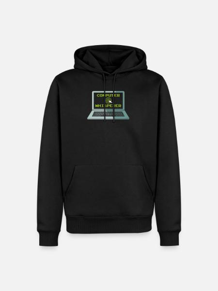 Programmierer Informatiker Computer Whisperer - Männer Premium Bio Hoodie - Schwarz