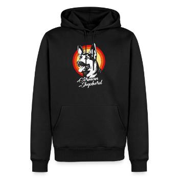Deutscher Schäferhund - Männer Premium Bio Hoodie - Schwarz - Vorne - Nico (187cm)